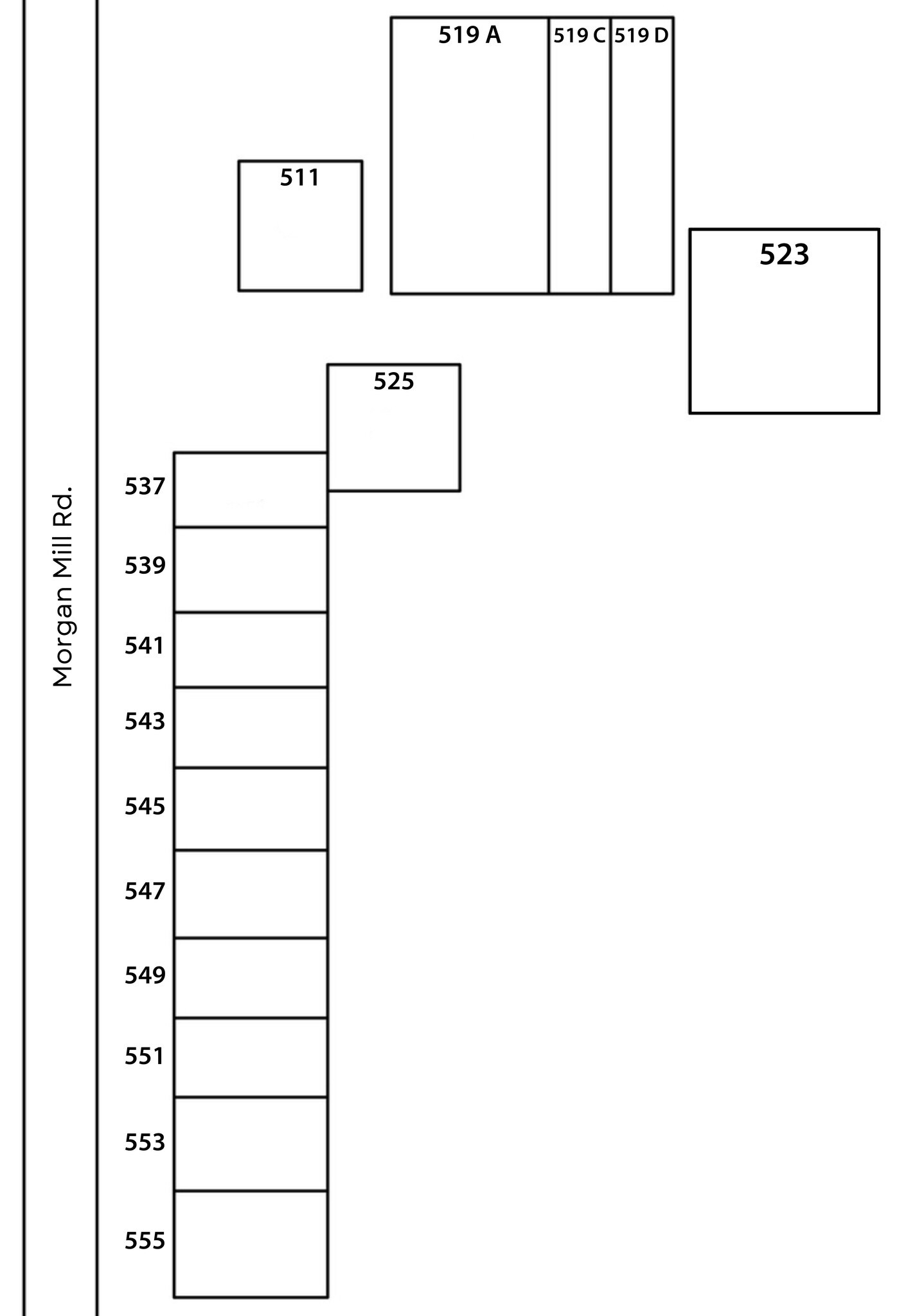 511-555 Morgan Mill Rd, Monroe, NC for lease Site Plan- Image 1 of 16