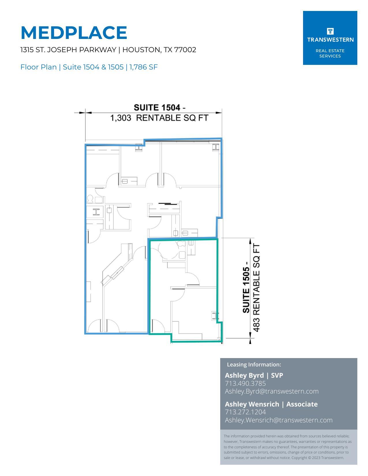 1315 St Joseph Pky, Houston, TX for lease Floor Plan- Image 1 of 1