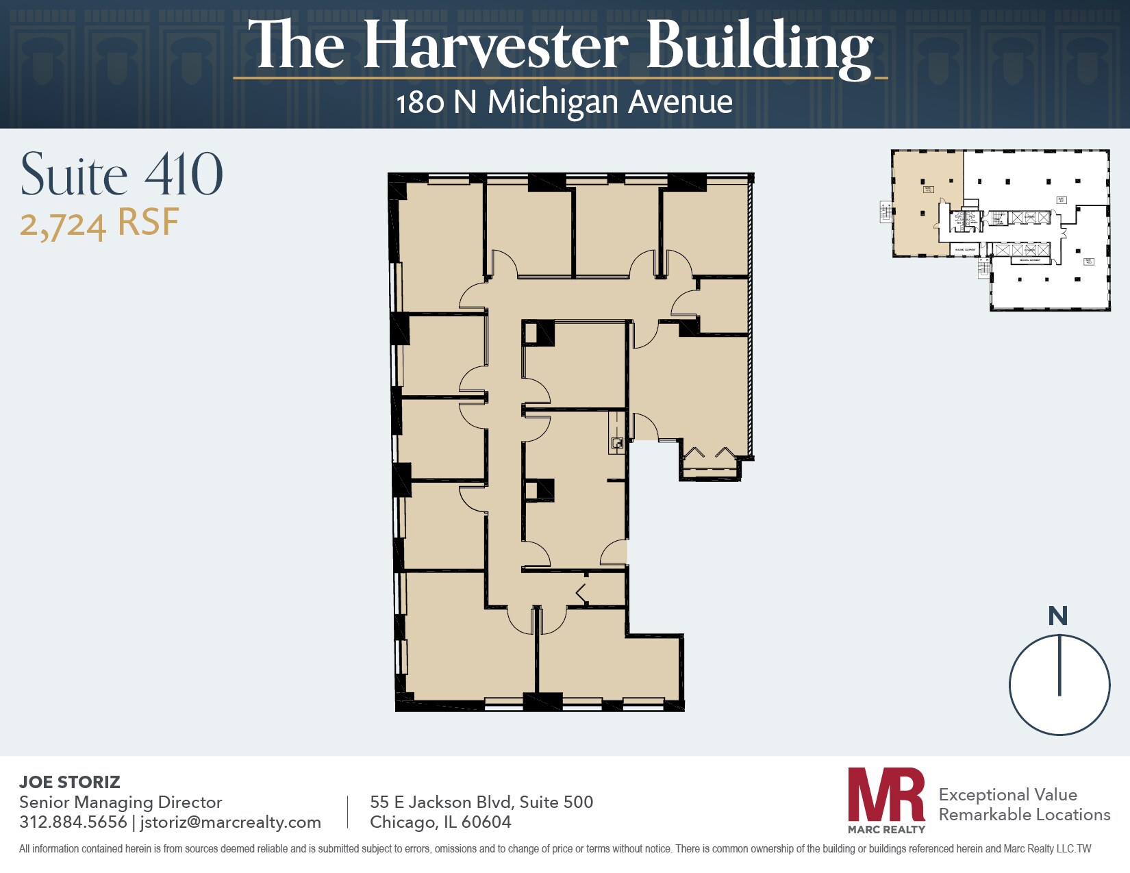 180 N Michigan Ave, Chicago, IL for lease Floor Plan- Image 1 of 10