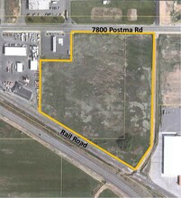 Postma Rd, Moxee, WA - aerial  map view