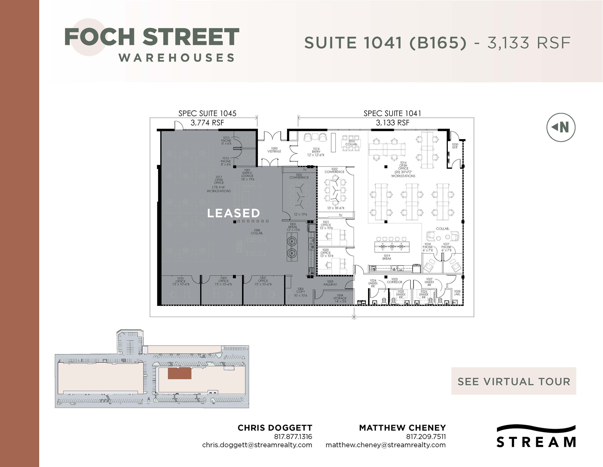 821-1075 Foch St, Fort Worth, TX for lease Floor Plan- Image 1 of 1