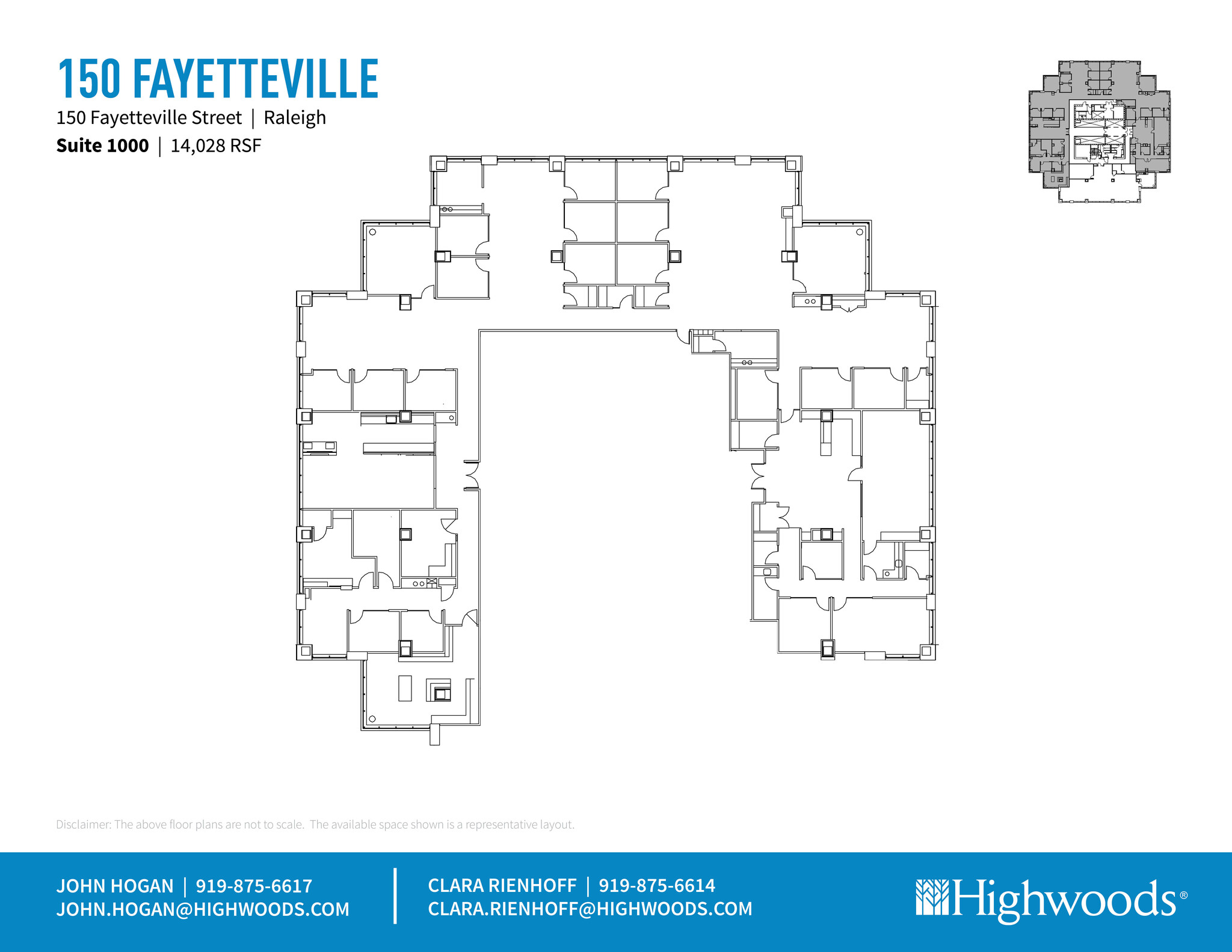 150 Fayetteville St, Raleigh, NC for lease Floor Plan- Image 1 of 3