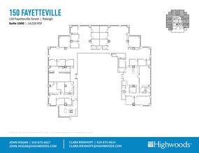 150 Fayetteville St, Raleigh, NC for lease Floor Plan- Image 1 of 3