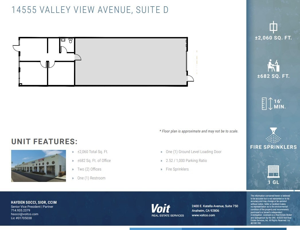 14525 Valley View Ave, Santa Fe Springs, CA for lease Floor Plan- Image 1 of 1