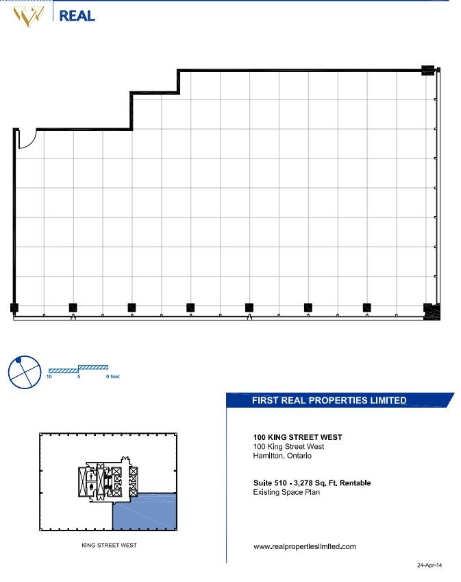 100, 110, and 120 King St W, Hamilton, ON for lease Floor Plan- Image 1 of 1