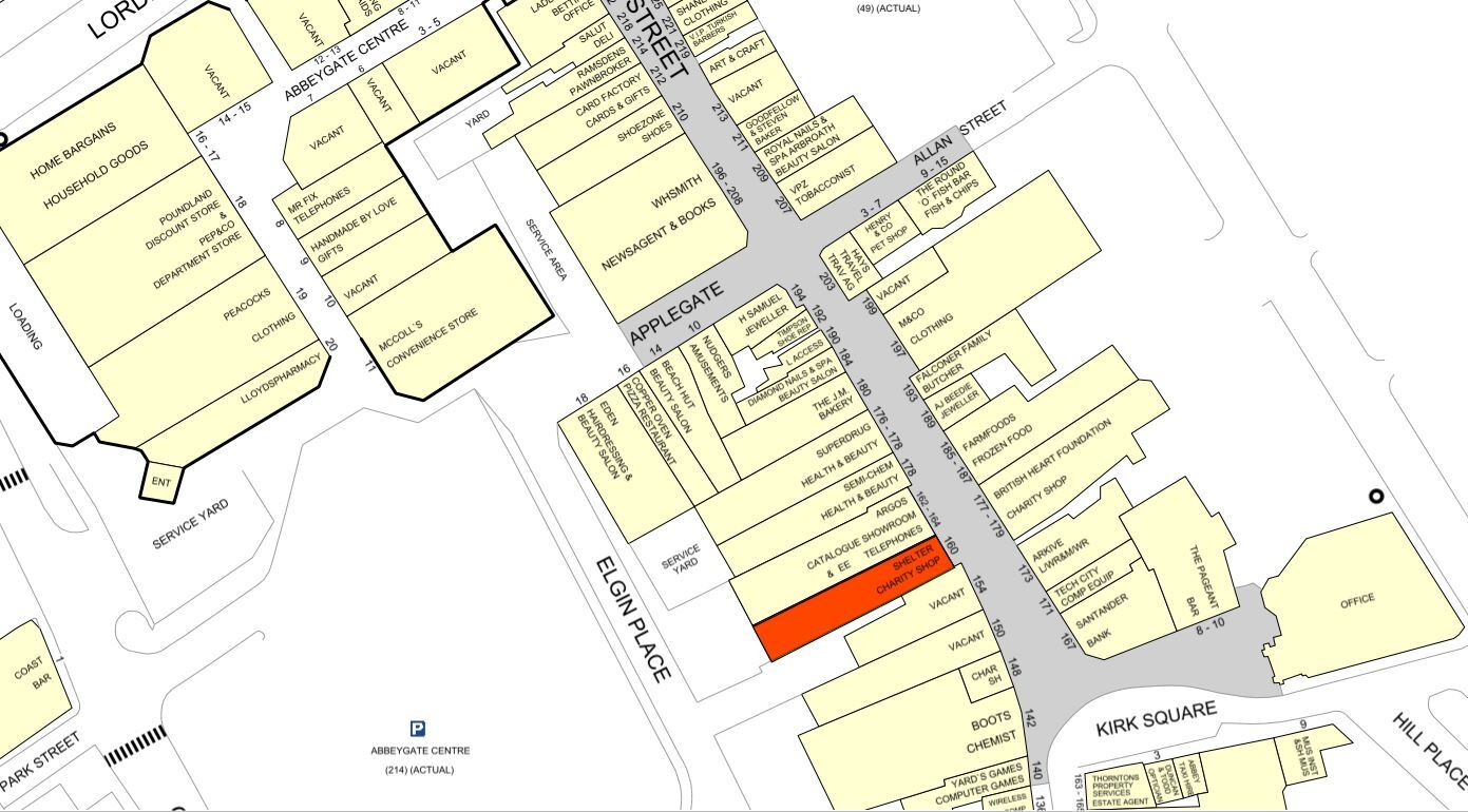 160-164 High St, Arbroath for lease Goad Map- Image 1 of 1