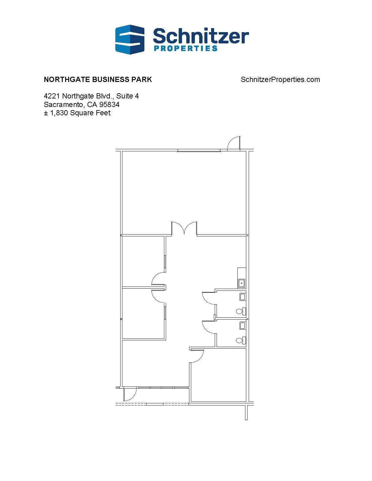 4135 Northgate Blvd, Sacramento, CA for lease Floor Plan- Image 1 of 1