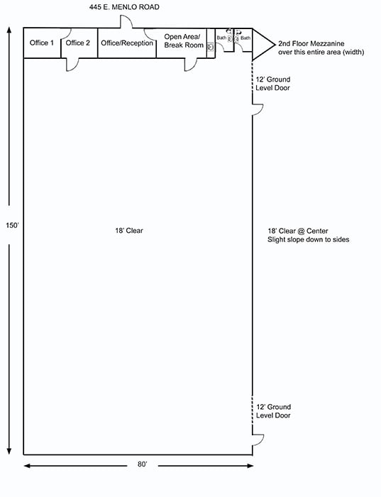 445 E Menlo Ave, Hemet, CA for lease Floor Plan- Image 1 of 1
