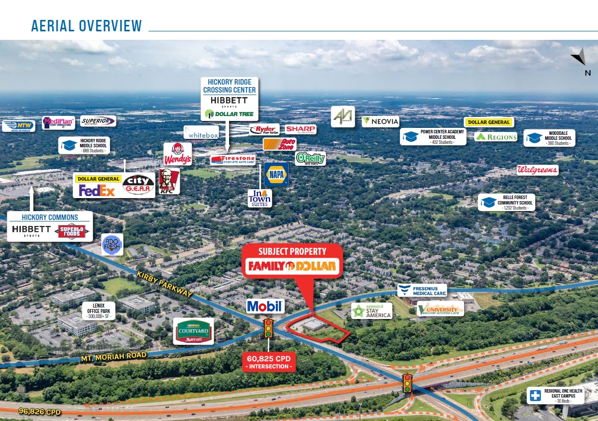 6550 Mount Moriah Road Ext, Memphis, TN 38115 Family Dollar Memphis