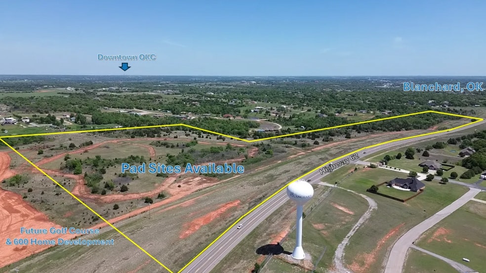 U.S. Hwy 62, Blanchard, OK for sale - Aerial - Image 2 of 7