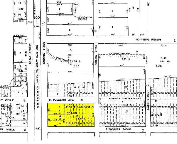 1714 Bannard St, Cinnaminson, NJ for lease - Plat Map - Image 2 of 9