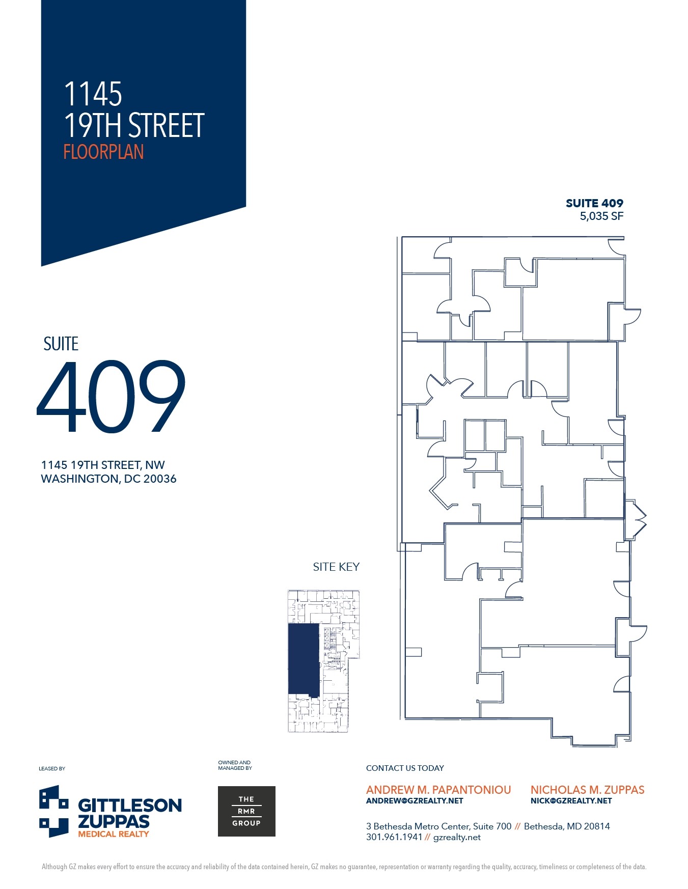 1145 19th St NW, Washington, DC for lease Floor Plan- Image 1 of 1