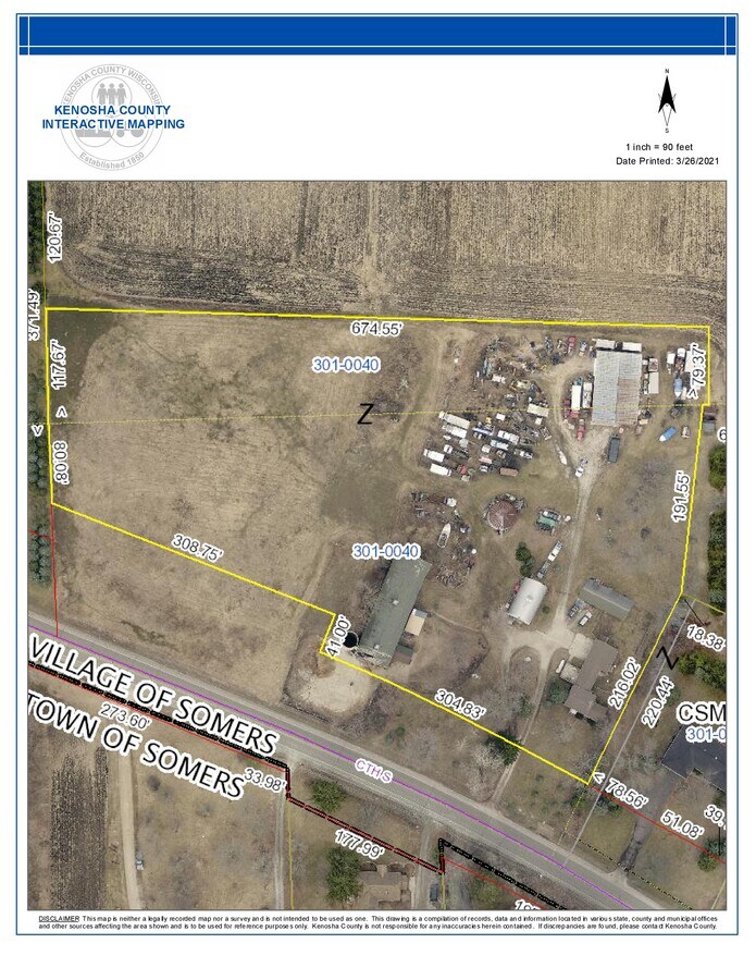 Kenosha County Parcel Map 10610 Burlington Rd, Kenosha, Wi 53144 - Land For Sale | Loopnet