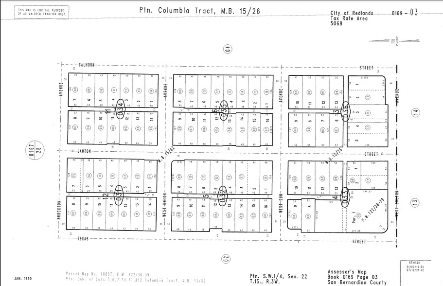 602 W Colton Ave, Redlands, CA for sale - Plat Map - Image 2 of 2