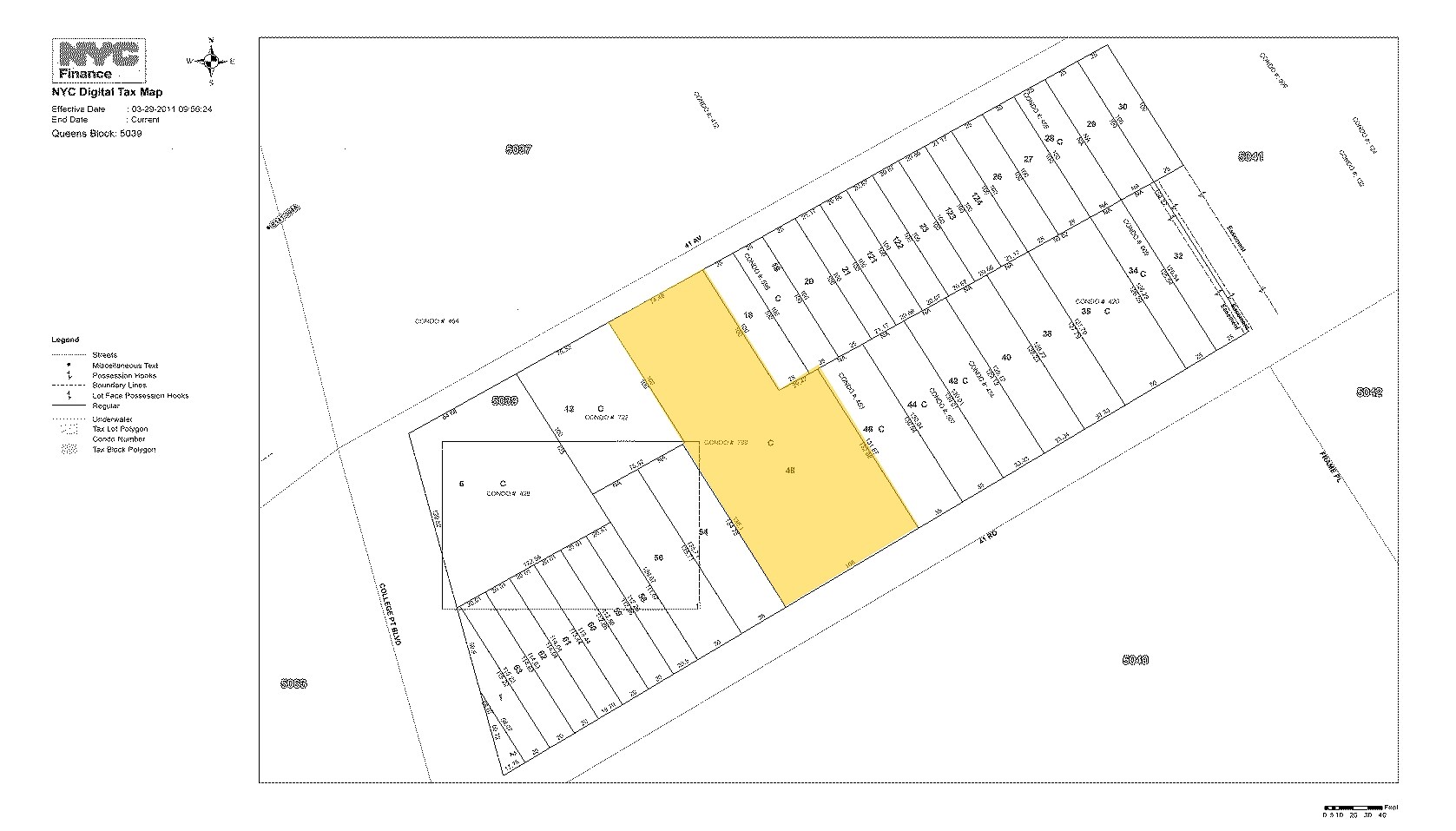 132-35 41st Rd, Flushing, NY for sale Plat Map- Image 1 of 1