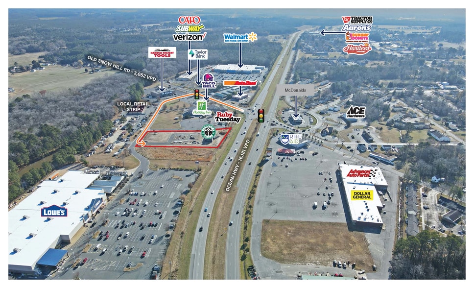 153 Newtowne Blvd, Pocomoke City, MD for sale - Aerial - Image 3 of 3