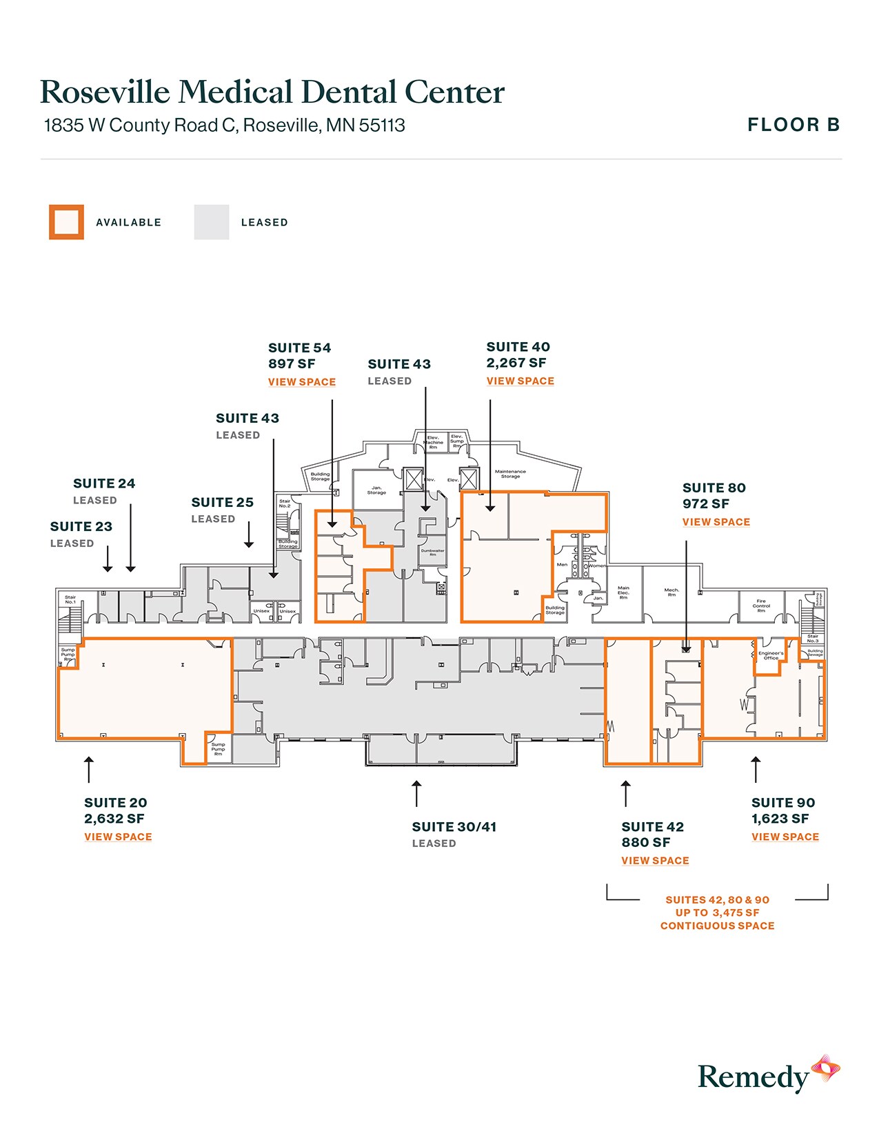 1835 W County Road C, Roseville, MN for lease Floor Plan- Image 1 of 2