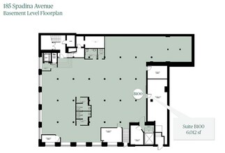 185 Spadina Ave, Toronto, ON for lease Floor Plan- Image 1 of 1