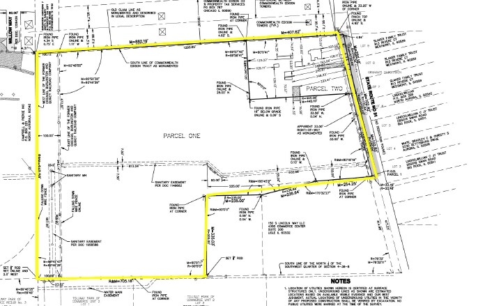 136 S Lincolnway, North Aurora, IL for sale - Plat Map - Image 2 of 2