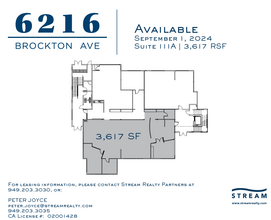 6216 Brockton Ave, Riverside, CA for lease Floor Plan- Image 1 of 1