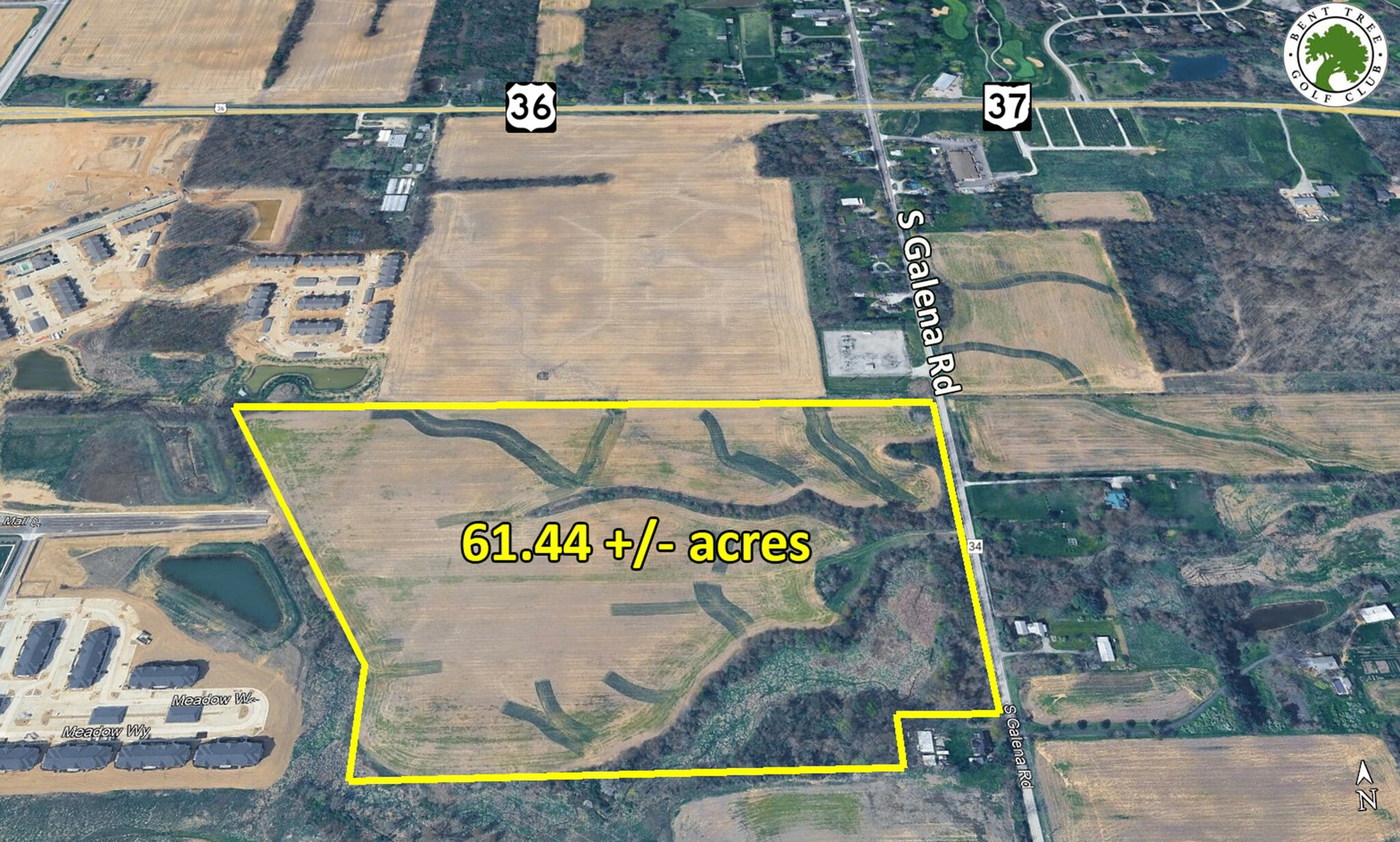 0 S Galena Rd, Sunbury, OH for sale Aerial- Image 1 of 7