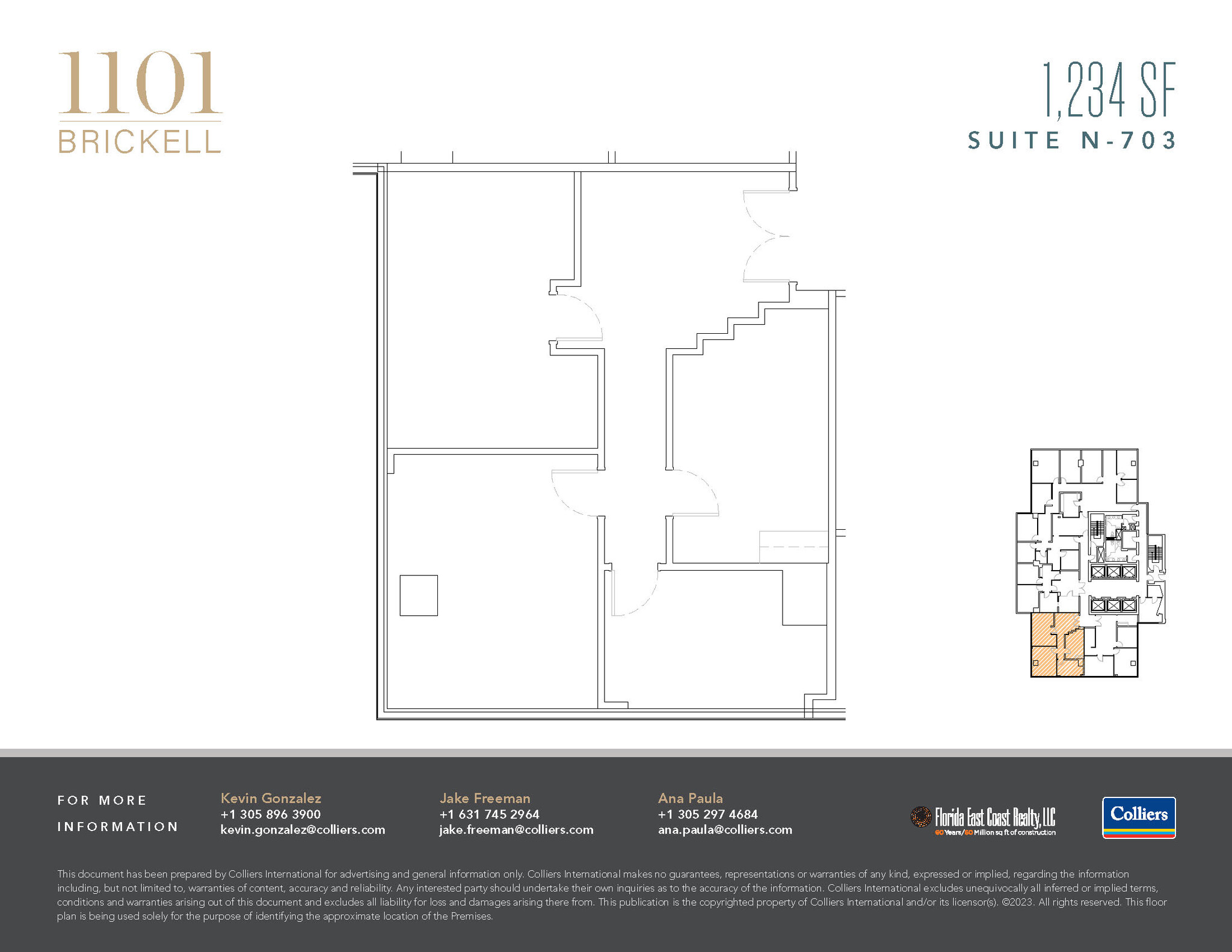 1101 Brickell Ave, Miami, FL for lease Floor Plan- Image 1 of 1