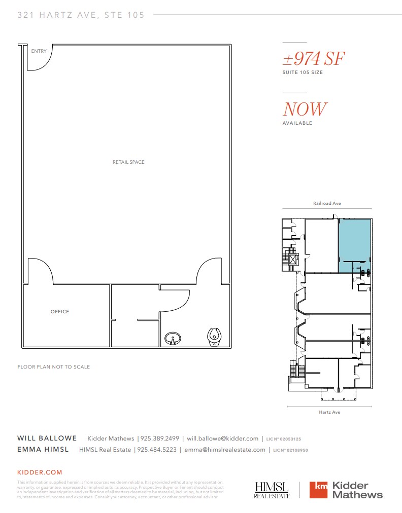 321 Hartz Ave, Danville, CA for lease Floor Plan- Image 1 of 1