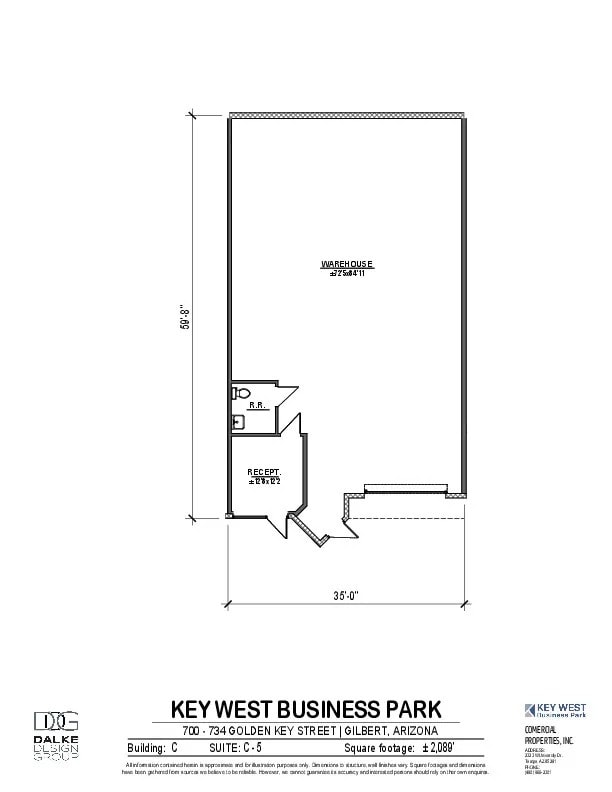 700 N Golden Key St, Gilbert, AZ for lease Floor Plan- Image 1 of 1