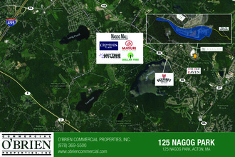 125 Nagog Park, Acton, MA - aerial  map view