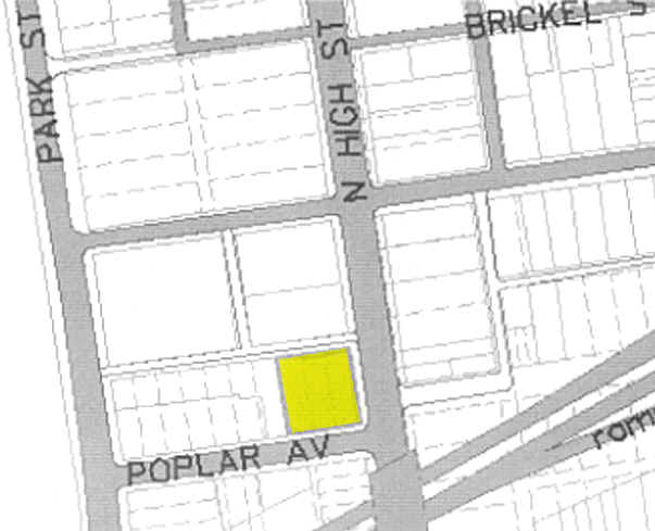 601-615 N High St, Columbus, OH for lease - Plat Map - Image 2 of 9