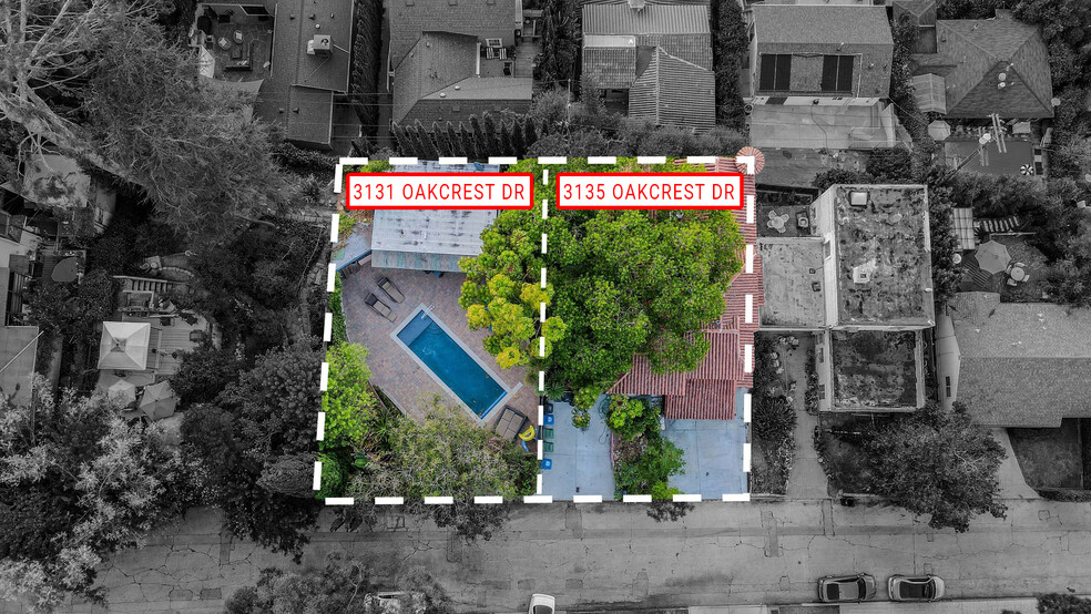 3131 Oakcrest Dr, Los Angeles, CA for sale - Aerial - Image 3 of 50