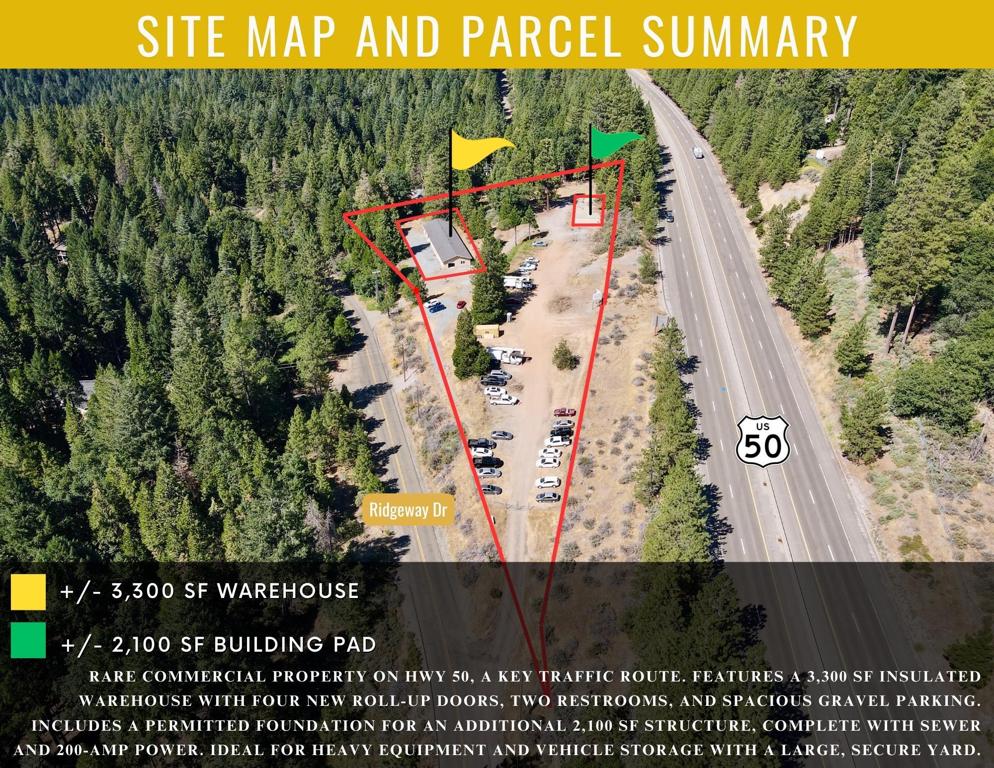 6341 Ridgeway Dr, Pollock Pines, CA 95726 Highly Visible Warehouse