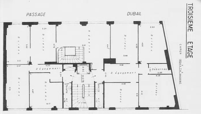 Office in Paris for lease Floor Plan- Image 1 of 6