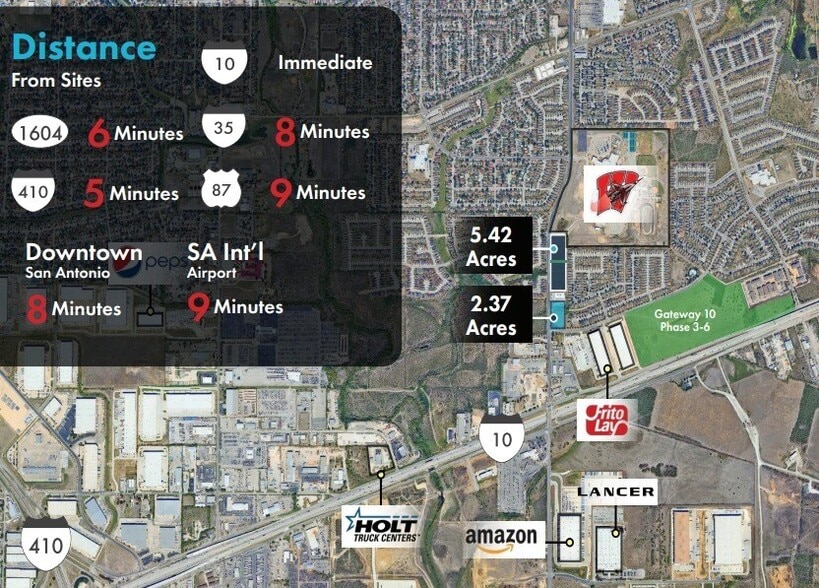 IH-10 E & N Foster Rd, San Antonio, TX for sale - Aerial - Image 3 of 3