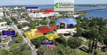 401 Manatee Ave E, Bradenton, FL - aerial  map view