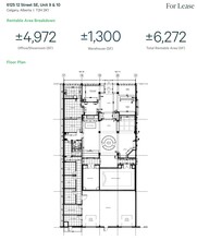 6125 12th St SE, Calgary, AB for lease Floor Plan- Image 1 of 2