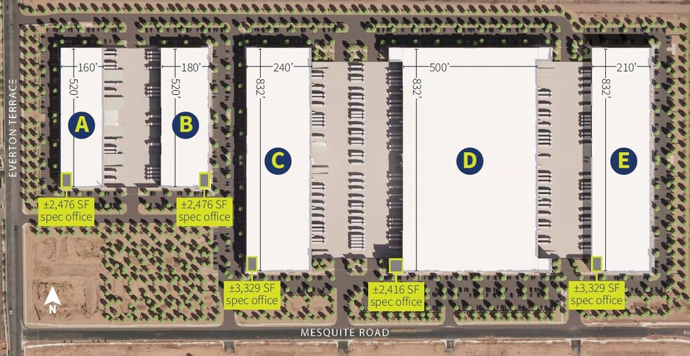 3856 S Everton Ter, Mesa, AZ for lease - Site Plan - Image 2 of 2