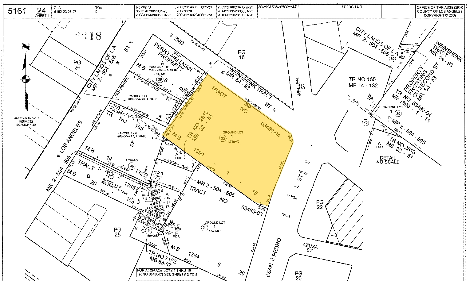 232 E 2nd St, Los Angeles, CA for sale Plat Map- Image 1 of 1