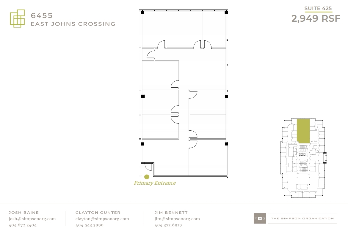 6455 E Johns Xing, Johns Creek, GA for lease Floor Plan- Image 1 of 1