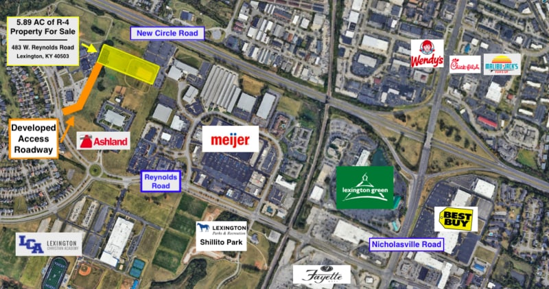 483 W Reynolds Rd, Lexington, KY for sale - Aerial - Image 2 of 5