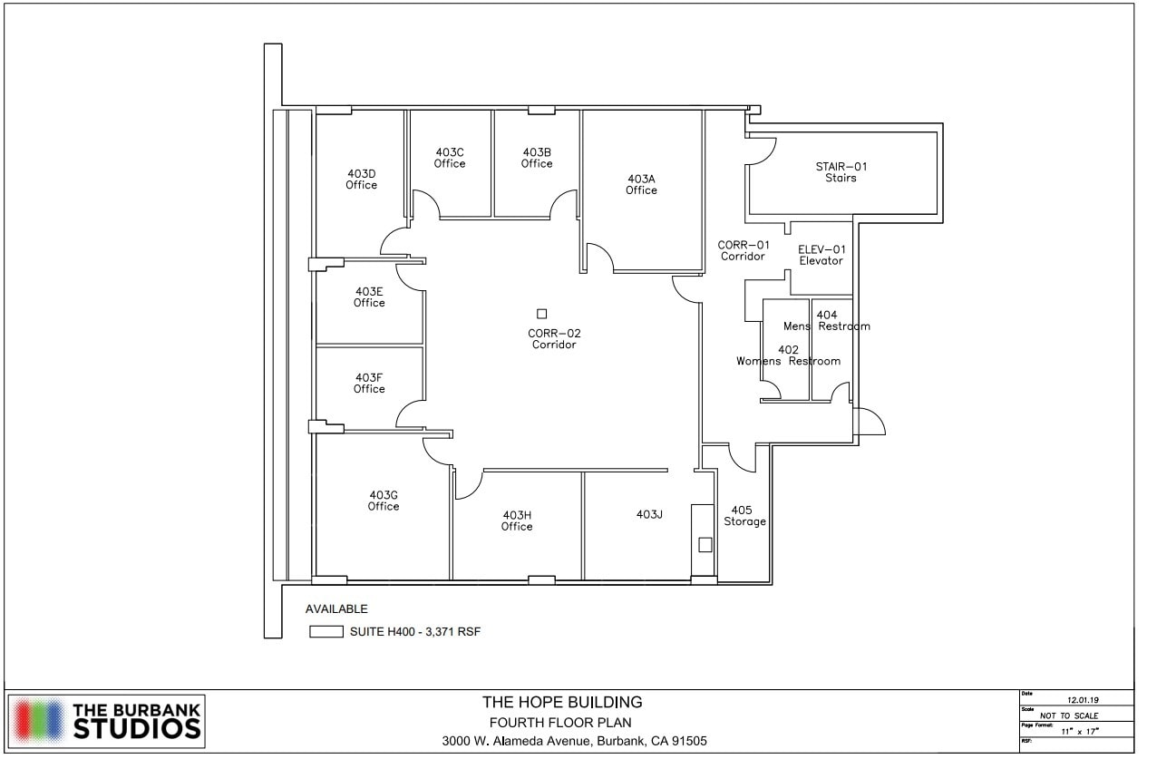 3000 W Alameda Ave, Burbank, CA for lease Floor Plan- Image 1 of 1