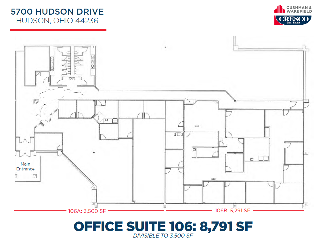 5700 Darrow Rd, Hudson, OH for lease Floor Plan- Image 1 of 1