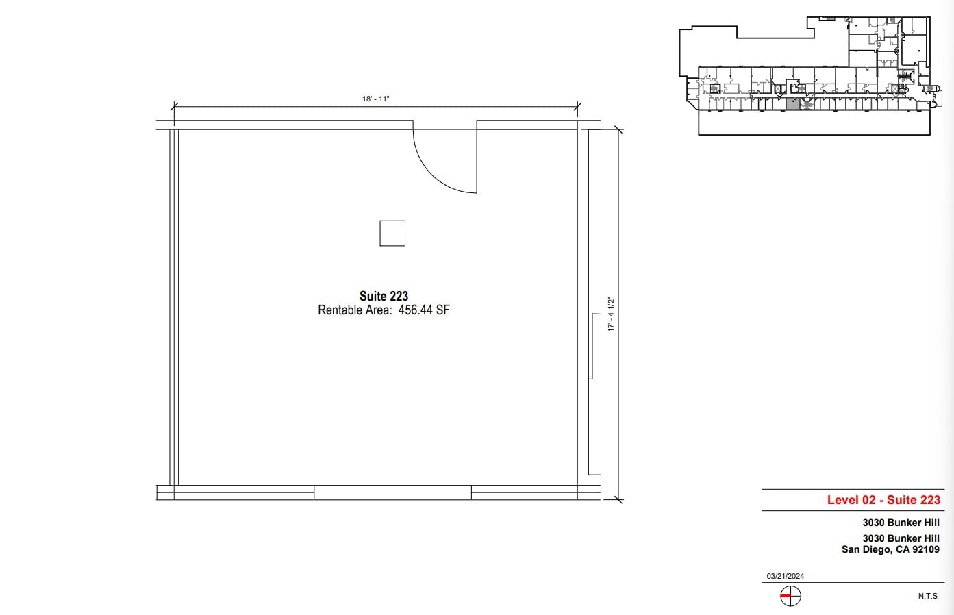 3030 Bunker Hill St, San Diego, CA for lease Floor Plan- Image 1 of 1