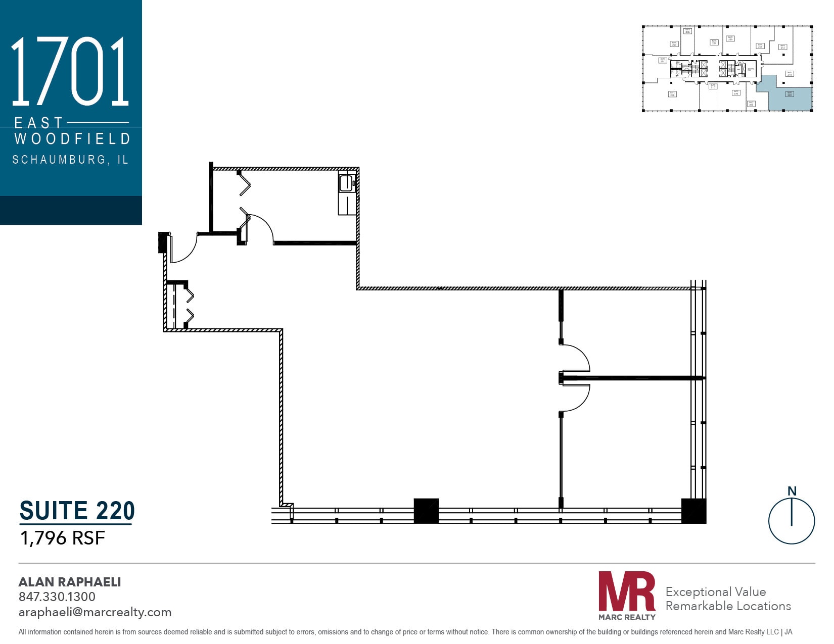 1701 E Woodfield Rd, Schaumburg, IL for lease Floor Plan- Image 1 of 1