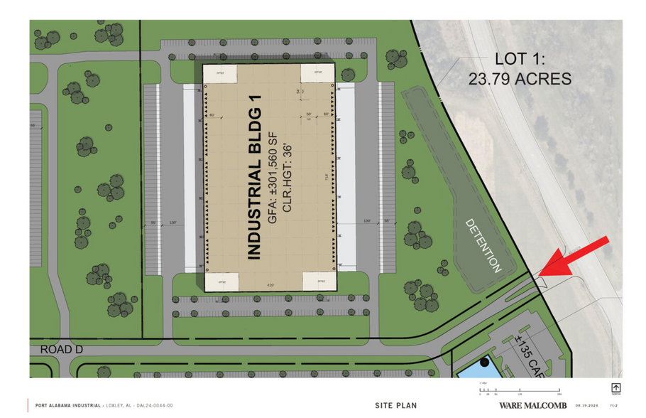 N Hickory St, Loxley, AL for lease - Site Plan - Image 2 of 6