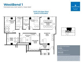 1701 River Run, Fort Worth, TX for lease Floor Plan- Image 1 of 1