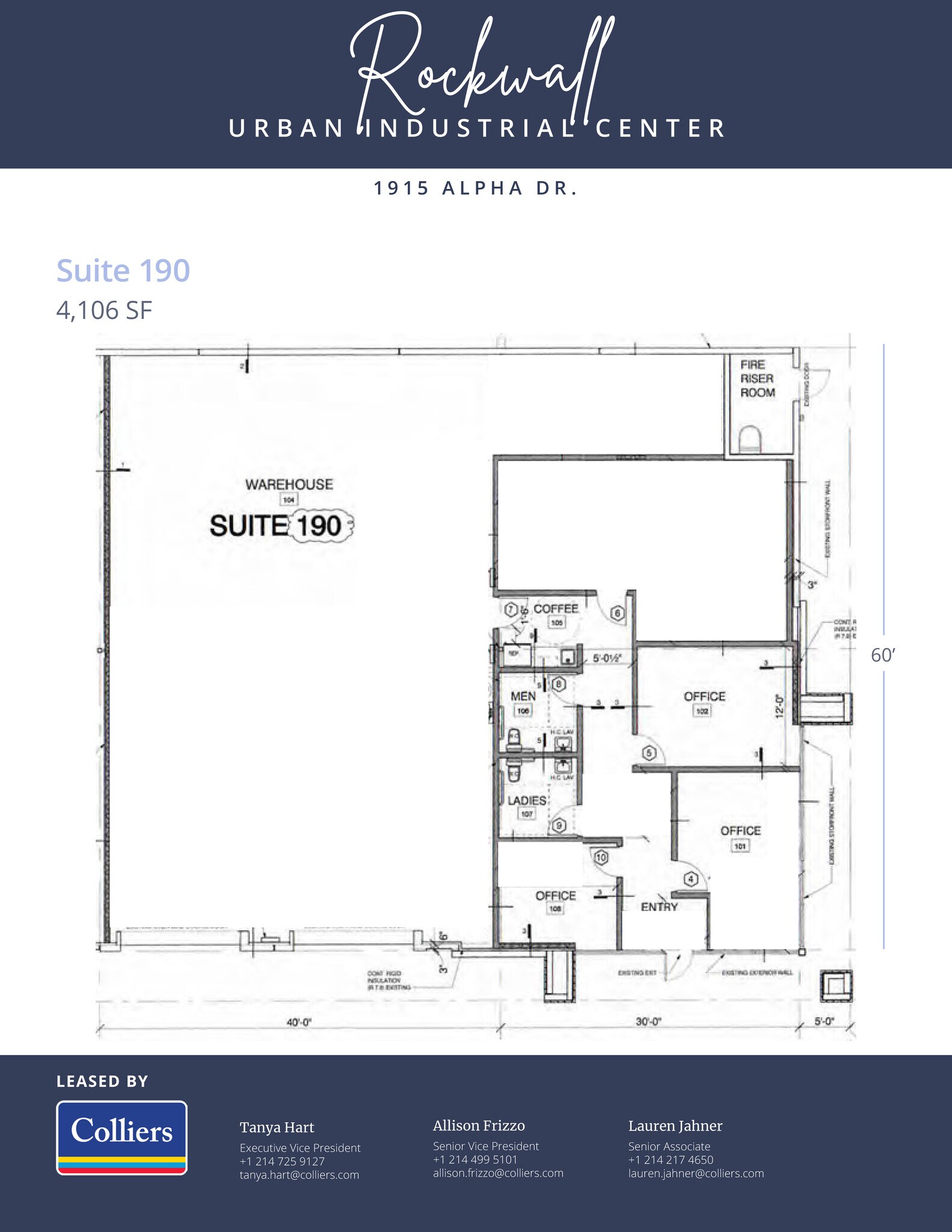 1905-1915 Alpha Dr, Rockwall, TX for lease Floor Plan- Image 1 of 1