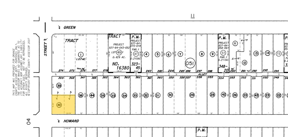 4001 Howard Ave, Los Alamitos, CA for lease - Plat Map - Image 3 of 3