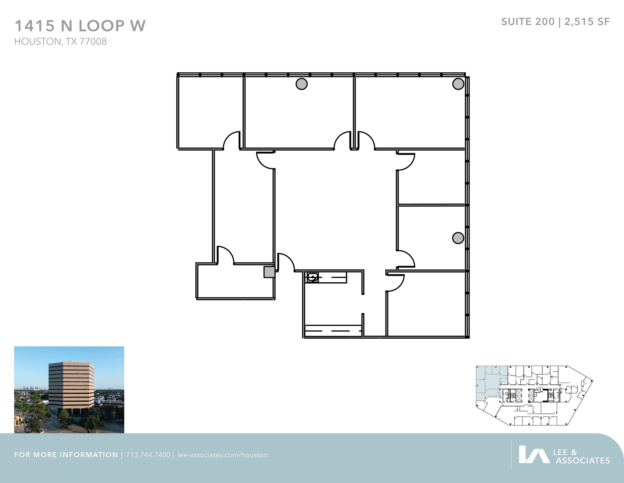 1415 North Loop W, Houston, TX for lease Floor Plan- Image 1 of 2