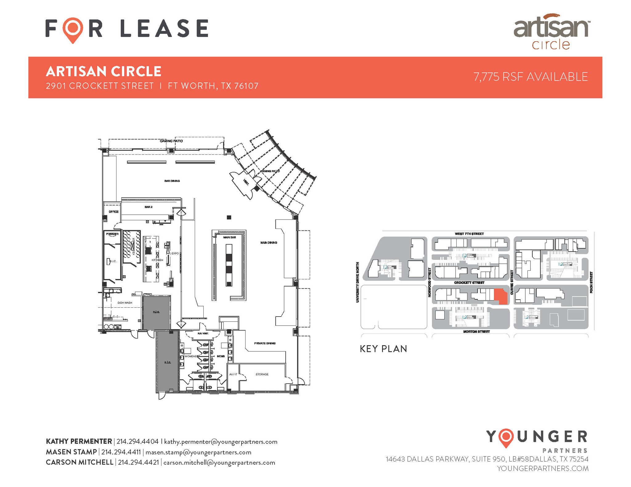 2973 W 7th St, Fort Worth, TX for lease Floor Plan- Image 1 of 6